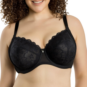 Luxlacy Lace and Mesh Unlined P6000 Black