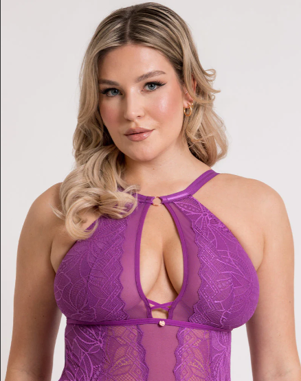 Opulence Stretch Bodysuit ST038704 Mystic Purple
