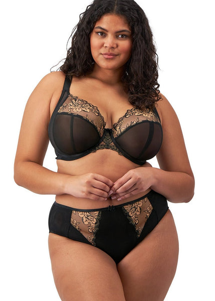 Teagan Plunge EL302602 Black Almond