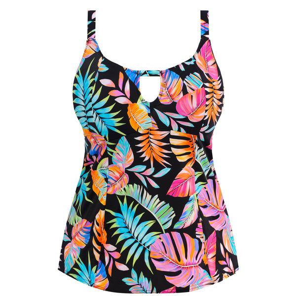 Tropical Falls Moulded Tankini Top ES801561 Black