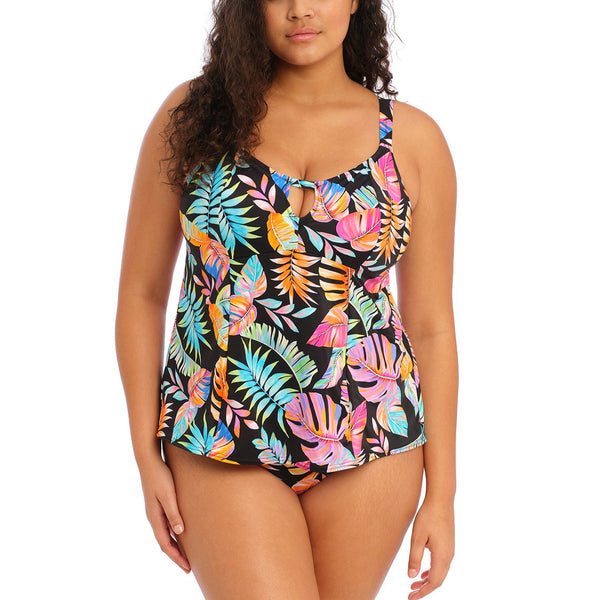 Tropical Falls Moulded Tankini Top ES801561 Black