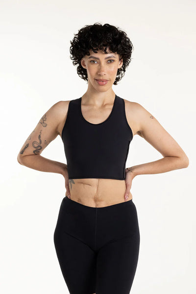 Adjustable Chest Binder Black