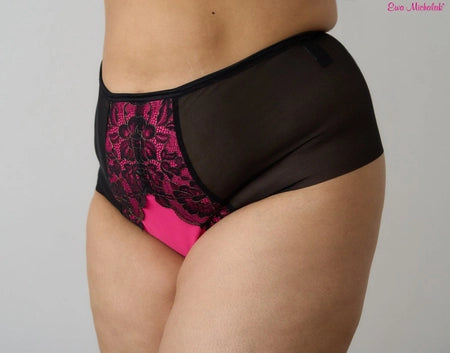 Rose Gold High Brief Black/Pink