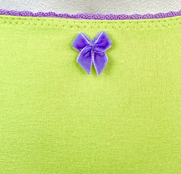 Daphne High Brief Chartreuse/Lilac