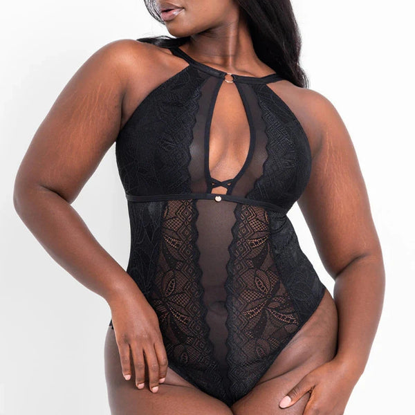 Opulence Stretch Bodysuit ST038704 Black