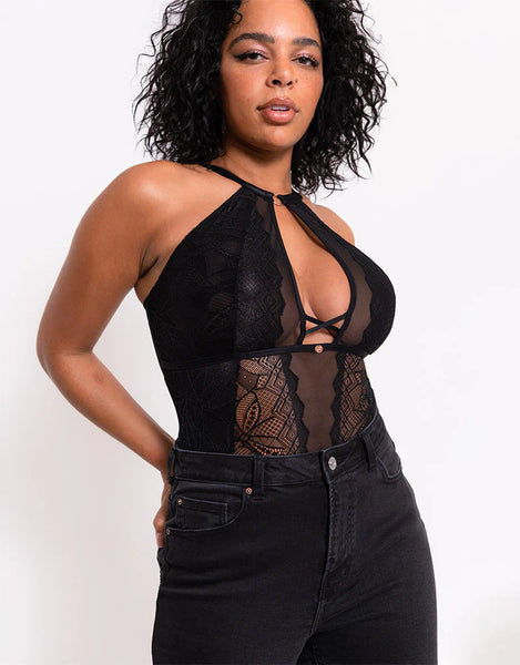 Opulence Stretch Bodysuit ST038704 Black