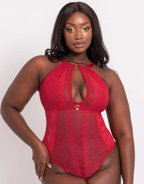 Opulence Stretch Bodysuit ST038704 Red