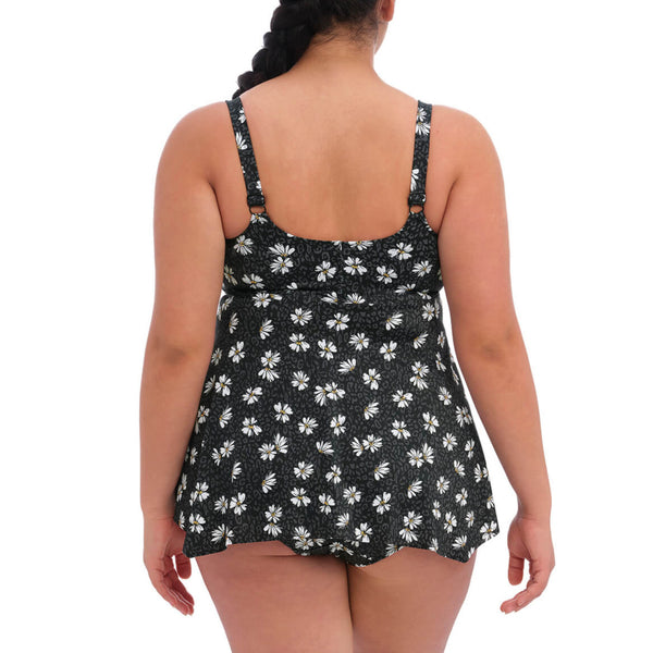 Plain Sailing Moulded Tankini Top ES7271 Black Daisy