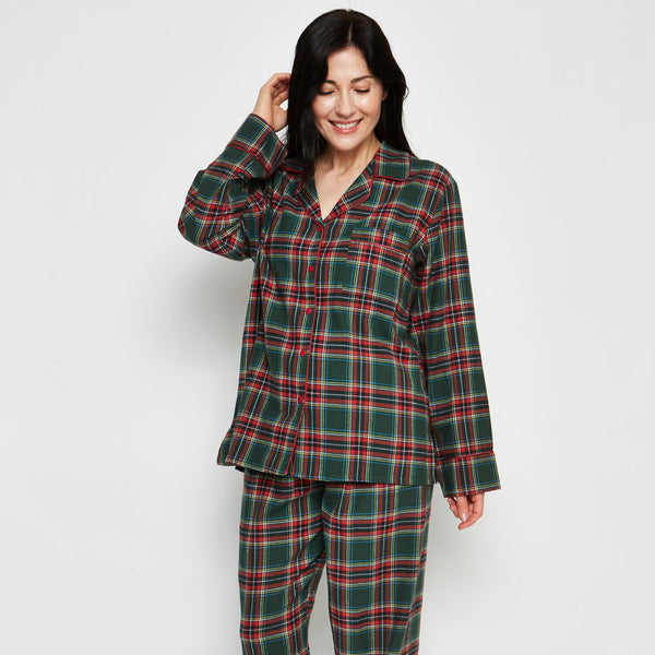 Tartan Flannel PJs F15175 Green