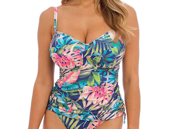 Langkawi Twist Front Tankini FS501754 French Navy