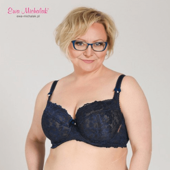 Elomi Women Plus Size Underwire Full Cup Banded Bra, Ink, 42GG at